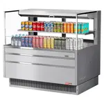 Turbo Air TOM-48L-UFD-S-2S-N, 46-inch 1 Shelf Low Profile Open Display Case, Rear Sliding Doors