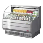 Turbo Air TOM-50SS-N, 50-inch Stainless Steel Full Size Open Display Vertical Merchandiser