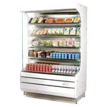Turbo Air TOM-50W-SF-N Open Display Vertical Merchandiser 50-Inch L Full Size SS Front Panel-White