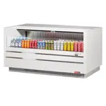 Turbo Air TOM-60UC-W-N 60-inch Low Profile White Open Display Merchandiser, Solid Side Panel