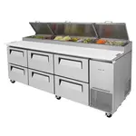 Turbo Air TPR-93SD-D6-N 6 Drawers Pizza Prep.Table