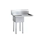 Turbo Air TSA-1-12-R1, One Compartment Sink, Stainless Steel