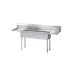 Turbo Air TSA-3-12-D1, 18 x 18 x 12-inch Three Compartment Sink, Stainless Steel