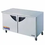 Turbo Air TUF-60SD-N 2 Solid Doors Undercounter Freezer