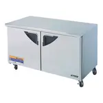 Turbo Air TUR-60SD-N 2 Solid Doors Undercounter Refrigerator