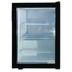 Unity U-CF3, 24-Inch 3.5 Cu Ft. Black Glass Swing Door Countertop Display Freezer