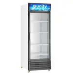 Unity U-GM1, 24-Inch One Glass Door Merchandiser Refrigerator with LED Lighting
