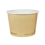 Vegware KSC08, 8-Ounce Cold/Hot Paper Food Container, 1000/CS, ASTM D6400, ASTM D6868, BPI, OK Compost, Cedar Grove