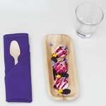 VerTerra 01-22-18B 4x10-inch Eco-Friendly Rectangular Palm Leaf Tray, 300/CS