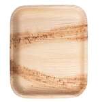 VerTerra Dinnerware VerTerra 01-22-22B-X 7x8.5-inch Eco-Friendly Rectangular Palm Leaf Plate, 25/PK
