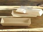 VerTerra TG-DE-3X8-X 3x8-inch Eco-Friendly Fixed Sided Mini Single Use Wooden Tray, 100/PK