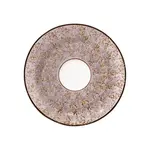 Wilmax WL-667736/B, 6-Inch Brown Porcelain Saucer, 48/PACK