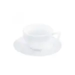 Wilmax WL-880105/6C, 8 Oz Porcelain Tea Cup and Saucer Set, 6/SET