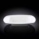 Wilmax WL-991021/A 8.5x8.5-Inch Undina White Porcelain Deep Plate, 18/CS