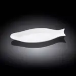Wilmax WL-992007/A 10-Inch White Porcelain Fish Plate, 36/CS