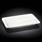 Wilmax WL-992593/A 10.5x6.5-Inch White Porcelain Japanese Style Dish, 24/CS