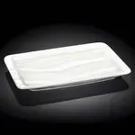Wilmax WL-992594/A 12.5x8-Inch White Porcelain Japanese Style Dish, 18/CS