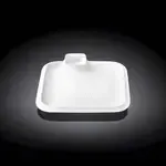 Wilmax WL-992653/A 8x8-Inch Teona White Porcelain Square Platter, 36/CS