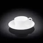 Wilmax WL-993002/A 3 Oz Olivia White Porcelain Coffee Cup, 72/CS