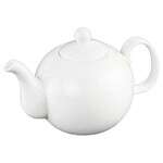 Wilmax WL-994018/A, 17 Oz White Porcelain Tea Pot, 36/PACK