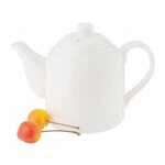 Wilmax WL-994033/1C, 17 Oz White Porcelain Tea Pot in Color Box, 36/PACK