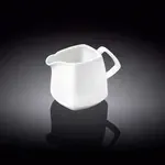 Wilmax WL-995027/A 10 Oz Ilona White Porcelain Creamer, 48/CS