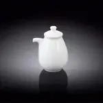 Wilmax WL-996015/A 6 Oz White Porcelain Soy Bottle with Lid, 96/CS