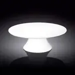 Wilmax WL-996130/A 12x3.5-Inch White Porcelain Cake Stand, 8/CS