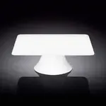 Wilmax WL-996133/1C 12x12x3.5-Inch White Porcelain Cake Stand in Color Box, 8/CS