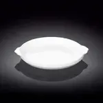 Wilmax WL-997002/A 8-Inch Round White Porcelain Baking Dish, 36/CS