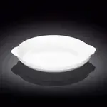 Wilmax WL-997003/A 9-Inch Round White Porcelain Baking Dish, 24/CS