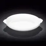 Wilmax WL-997004/A 10-Inch Round White Porcelain Baking Dish, 24/CS