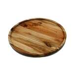 Wilmax ZG-660012, 12-Inch Acacia Wood Round Stackable Plate, 12/CS
