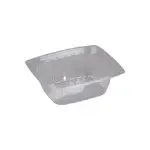 Win Sone WS-LT-12, 12 Oz Clear Rectangular Plastic Container with Lid, 250/CS