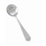 0005-04, Dots Heavyweight Bouillon Spoon, 18/0 Stainless Steel, Mirror Finish, 12/Pack