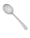 0081-04, Dominion Medium Weight Bouillon Spoon, 18/0 Stainless Steel, Vibro Finish, Clear View 24/Pack