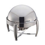 Winco 103B, 6-Quart Virtuoso Round Chafer, 1 Fuel Holder
