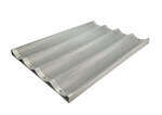 ABP-4L, 18x26-Inch 4 Slot Long Aluminum Baguette Pan, NSF