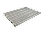 ABPN-5, 18x26-Inch 5 Slot Long Aluminum Baguette Pan, NSF