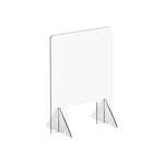 Winco ACSS-2432W, 24x32x14-Inch Clear Acrylic Countertop Safety Shield with 12x8-Inch Window (Discontinued)