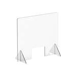 Winco ACSS-3632W, 36x32x14-Inch Clear Acrylic Countertop Safety Shield with 12x8-Inch Window (Discontinued)