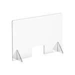 Winco ACSS-4832W, 48x32x14-Inch Clear Acrylic Countertop Safety Shield with 12x8-Inch Window (Discontinued)