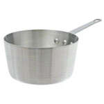 Winco ASP-6SW, 6.5-Quart Tri-Ply Stainless Steel Straight-Sided Sauce Pan w/o Lid, Natural Finish, NSF (Discontinued)