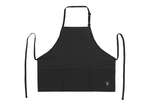 Winco BA-2724K 24x27.5-Inch Black Mid-Length Bib Apron with 3-Pockets, EA