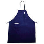 BA-PBL, 31x26-Inch Blue Full Length Bib Apron with Pocket