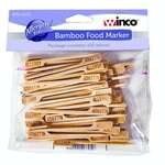 BFM-A100, Bamboo food marker, 100-Piece Pack