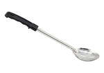Winco BHSN-15, 15-Inch Stainless Steel Slotted Basting Spoon with Bakelite Handle, Black, NSF