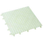 BML-12C, 12x12-Inch Interlocking Bar Mat, Clear Color