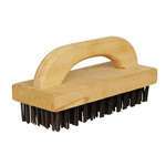 BR-9, 9.25x3.75x1-Inch Butcher Block Brush with Steel Bristles, EA