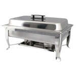 Winco C-1080, Eco-Chafer with Polished Cover and Folding Frame